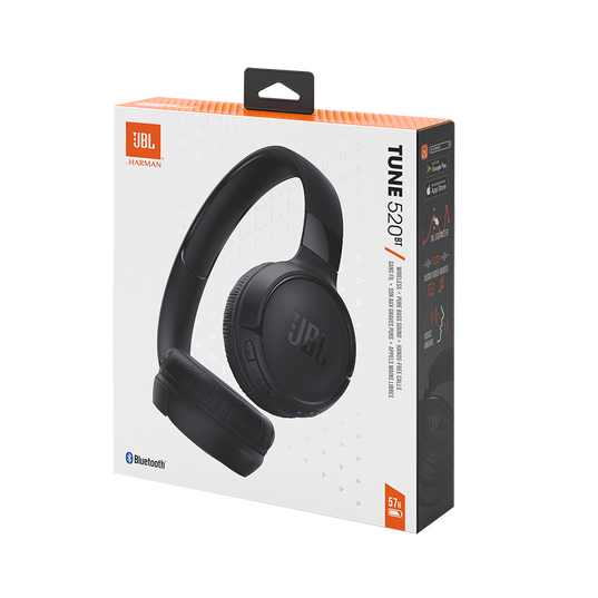 JBL Tune 520BT - Black - Wireless on-ear headphones - Detailshot 10